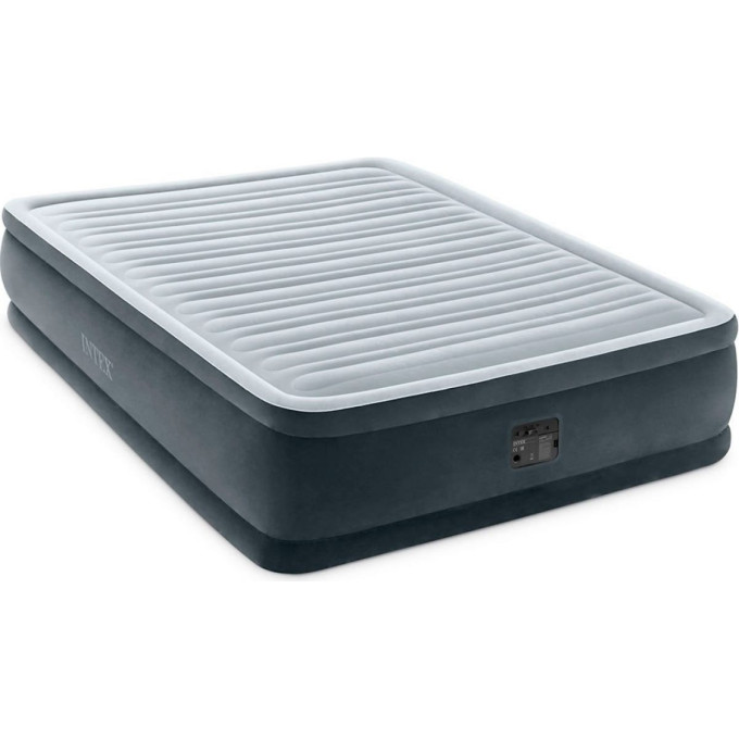 Надувная кровать INTEX Comfort-Plush 64414, 152×203×46 см, встроенный насос 220V